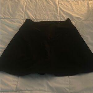 PINK Victoria's Secret Black Mini Skater Skirt with shorts.
